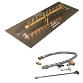 Linear Brass Burner/Rectangular Plate - CFBL110